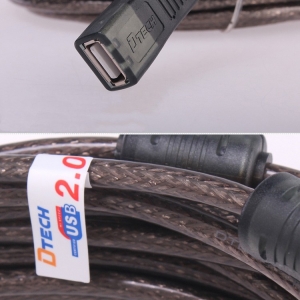 افزایش طول 25 متری USB دیتک مدل DTECH DT-5042 USB  Extension Cable 25 Meter