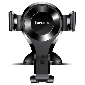پایه موبایل مخصوص ماشین باسئوس Baseus Osculum Type Gravity Car Mount Black