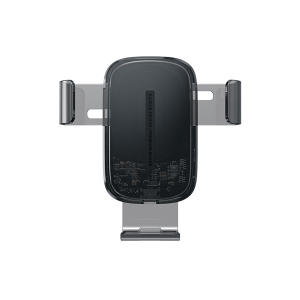 پایه موبایل همراه با شارژر وایرلس  مخصوص ماشین باسئوس Baseus Explore Wireless Charger Gravity Car Mount（15W）Black