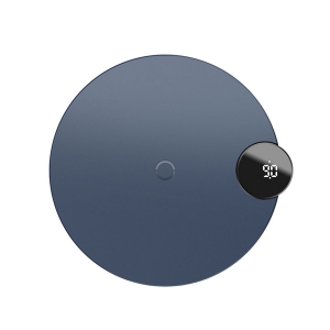شارژر وایرلس باسئوس Baseus Digtal LED Display Wireless Charger Blue