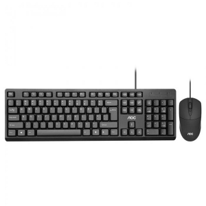 موس و کیبورد ارگونومیک با سیم ای او سی AOC Wired Keyboard & Mouse Set KM160