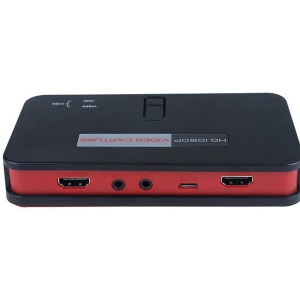 کارت کپچر ایزی کپ  EZCAP Game Capture Card 1080P HD Video Recorder Box Kit Device for PS 3/4 Wii U PC Gaming HDTV DVD HDMI/Ypbpr Input Saved HD Video to USB Flash/SD,Support Ezcap284