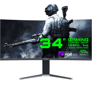 مانیتور گیمینگ 34 اینچ گیم‌مکس مدلGAMEMAX GMX34CKXQ