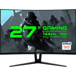 مانیتور گیمینگ گیم‌مکس مدلGAMEMAX GMX27C144 Black