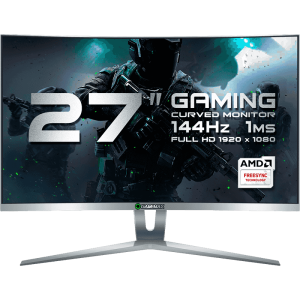 مانیتور گیمینگ 27 اینچ گیم‌مکس مدلGAMEMAX GMX27C144 White