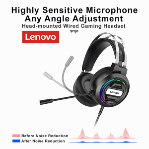 هدفون بلوتوثی لنوو مدل Lanovo Wired Headphone H401