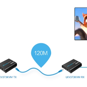 توسعه دهنده کی وی ام HDMI لنکنگ مدل Lenkeng HDMI Extender LKV373KVM-RX