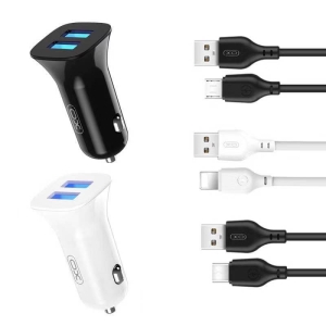 شارژر فندکی ماشین ایکس او مدل 12W PC Dual USB car charger for  micro XO-TZ10