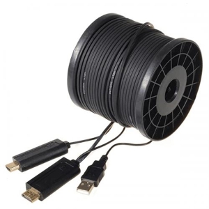 کابل HDMI بستر فيبر نوری با کيفيت 60@4K بطول 305 متر فرانت مدل FN-HFC305