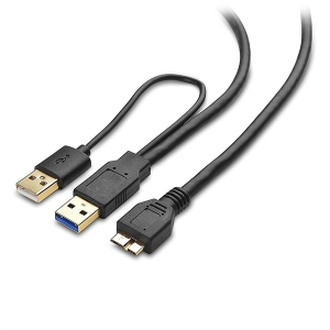 کابل Micro USB 3.0 هارد 1 متر با کابل شارژ USB 2.0 فرانت مدل FN-U3CY10