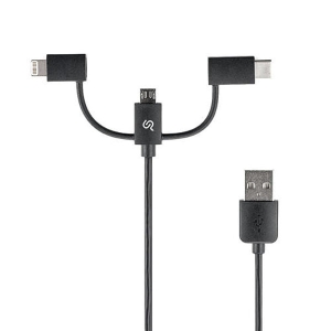 کابل 3 منظوره USB 2.0 Type-C/Lightning/Micro B بطول 1 متر فرانت مدل FN-UCLMB100
