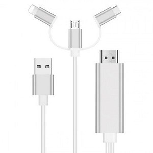 کابل تبدیل 3 در 1 Lightning+Typec+Micro به HDMI اونتن مدل OTN-7537A