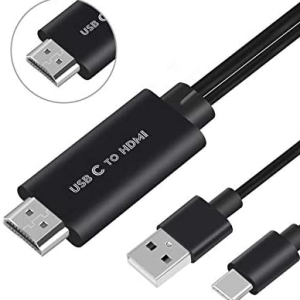 کابل تبدیل USB-C به HDMI اونتن مدل Typec to HDMI cable with USB Power OTN-9572S