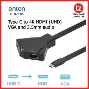 مبدل TYPE-C اونتن مدل Typec to HDMI+VGA  Adapter OTN-9586
