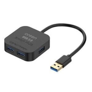 هاب 4 پورت USB3.0 (با رابط منبع تغذیه) با پروتکل شارژ تلفن همراه هوشمند BC1.2 اونتن مدلOTN-35210