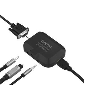 ادابتور تبدیل اونتن مدل HDMI to VGA+optical with audio adapter OTN-35165