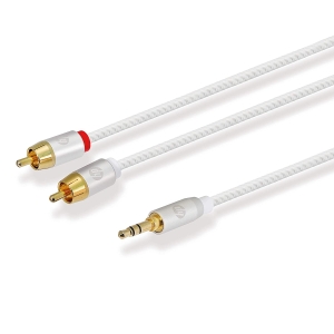 کابل AUX پرو 1.5متری استریو Cable Aux 3.5 mm Pro to 2RCA HP