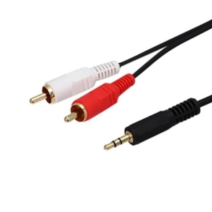 کابل 1 به 2 صدا 1.5متری Cable AUX 3.5mm to 2RCA hp