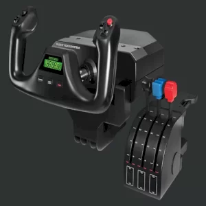 دسته بازی حرفه ای پرواز و دریچه گاز FLIGHT YOKE SYSTEM PROFESSIONAL SIMULATION  LOGITECH