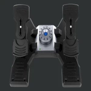 پدال های حرفه ای بازی با ترمز پنجه ای PROFESSIONAL SIMULATION RUDDER PEDALS WITH TOE BRAKE LOGITECH