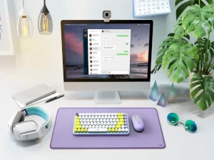 ماوس و کیبورد لاجیتک مدل پاپ Logitech Desktop Mouse and Keyboard  pop