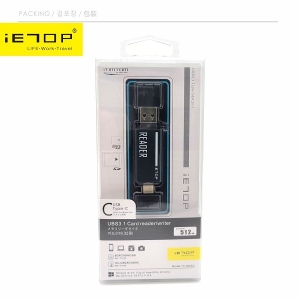 رم ریدر با رابط USB 2.0 و USB TYPE C آی ای تاپ مدل IETOP TC306AC