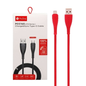 کابل شارژ USB به Type-C پرووان مدل ProOne Charge&Sync Type-C Fast Charge Cable PCC165