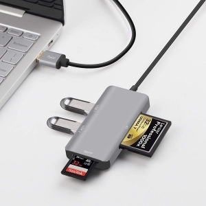 رم رید همه کاره اونتن مدل Onten USB3.0 HUB with CF SD TF Card Reader ONT-8107