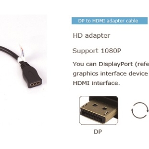 مبدل DisplayPort به HDMI دیتک مدل Dtech Display port to HDMI Adapter DT-6550