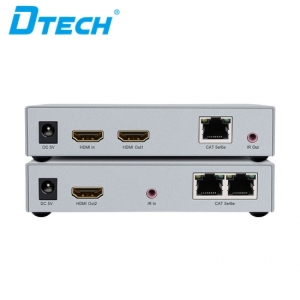اکستندر POC HDMI دیتک مدل Dtech POC HDMI Extender 100m With IR DT-7078