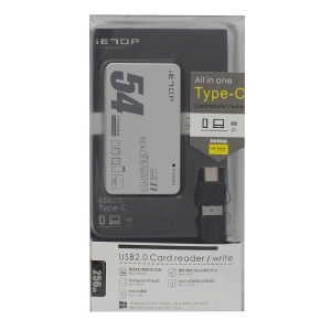 رم ریدر همه کاره آی ای تاپ USB2.0 Type C/A مدل IETOP 5 in 1 Card Reader Adapter TC-209