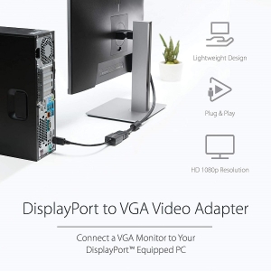 مبدل دیسپلی به vga کی نت پلاس مدل KP-C2101