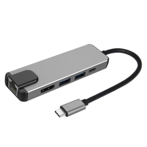 هاب 5 پورت تایپ سی مدل Type-c To HDMI 5 In 1 Adapter