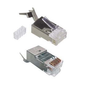 کانکتور شبکه Rj45 CAT6 شیلدار کی نت پلاس مدل Knet Plus Cat6A STP Connector-20PCS KP-N1074