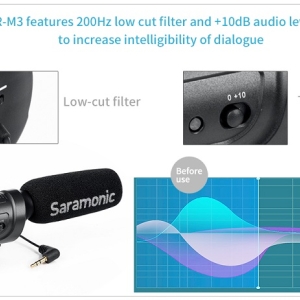میکروفن روی دوربینی سارامونیک مدل SR-M3