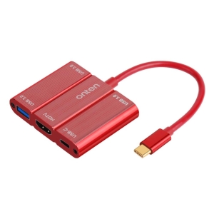 تبدیل TYPEC به HDMI  USB3  USBCاونتن مدل OTN-9509S