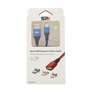 کابل تبدیل USB به microUSB/لایتنینگ/USB-C اس آر تی لاین مدل SRT LINE A2