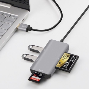 رم ریدر اونتن مدل USB3.0 CF/TF/SD card reader with 2port USB OTN-8107