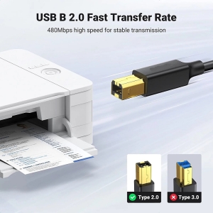 خرید و قیمت کابل USB 2.0 پرینتر تی سی تی TC-U2CB15