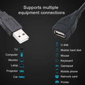 کابل افزایش طول USB 2.0 تی سی تراست مدل TC-U2CF50 طول 5 متر