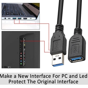 خرید کابل افزایش طول USB 3.0 دی نت طول 1.5 متر از ارزانترین فروشگاه