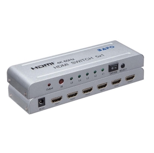 سوئیچ 5 پورت HDMI 4K بافو مدل BF-H155