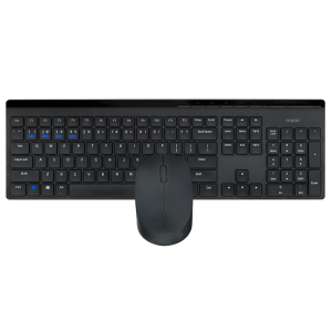 Rapoo 8110M Keyboard Mouse Combo Dual-Mode BT 2.4GHz Wireless 105-Key Keyboard 1300DPI