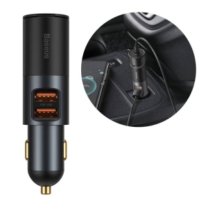شارژر فندکی فست شارژ بیسوس Baseus Share Together With Cigarette Lighter U+U 120W CCBX-120U CCBT-D0G