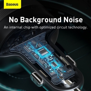 شارژر فندکی و پخش کننده بلوتوث باسئوس Baseus مدل Enjoy Car Wireless توان 17 وات