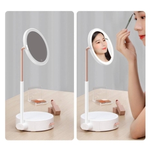 آینه آرایشی رومیزی بیسوس Baseus Smart Beauty Series Lighted Makeup Mirror with Storage Box DGZM-02