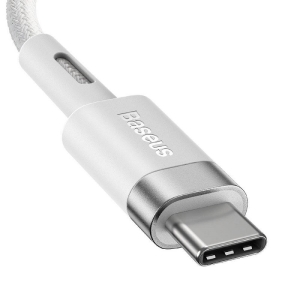 Baseus Zinc Right Angle Magnetic Power Cable for MacBook Power - USB Type C 60W 2m White L-shape (CATXC-W02)