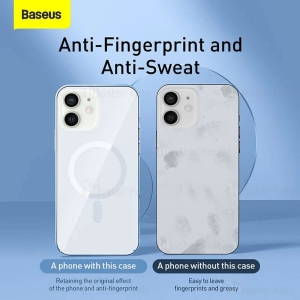 قاب محافظ مگنتی بیسوس آیفون Apple iPhone 12 / 12 Pro Baseus Crystal Magnetic Case ARJT000602