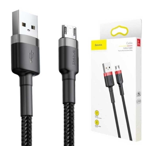 کابل تبدیل USB به microUSB باسئوس مدل CAMKLF-HG1 طول 3 متر