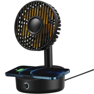 شارژر وایرلس و پنکه رو میزی بیسوس BS-W513 WXYZ-B01